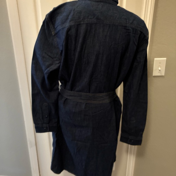 Lauren Ralph Lauren ladies belted denim shirt dress size XL - Picture 4 of 9